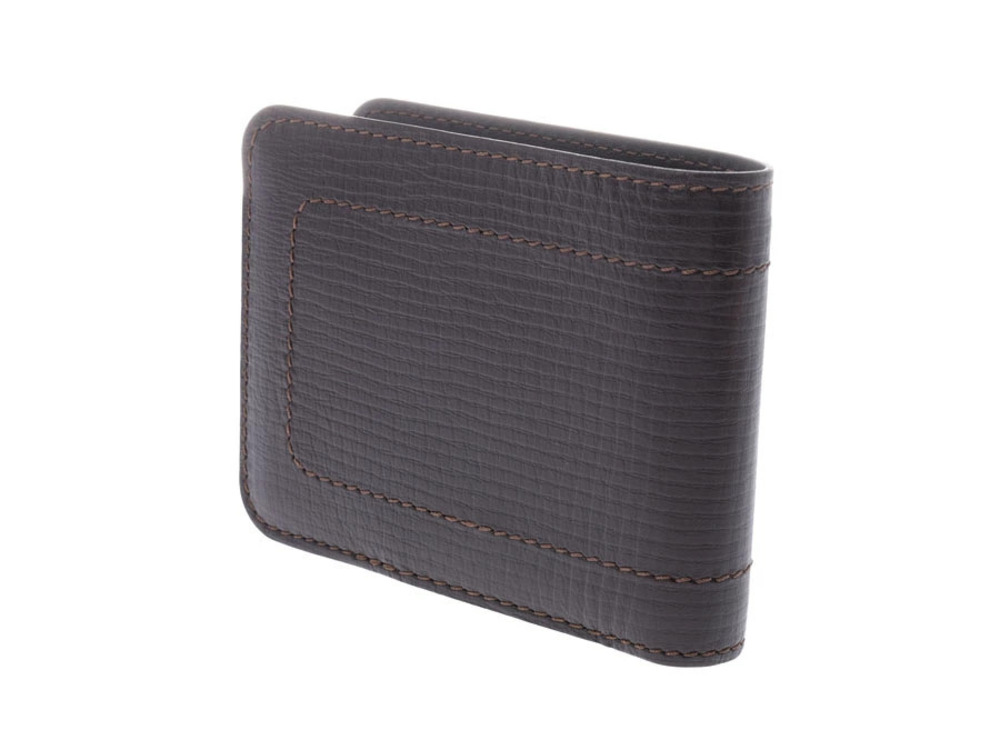 Louis Vuitton Leather Wallet Cafe Utah Bi fold Black